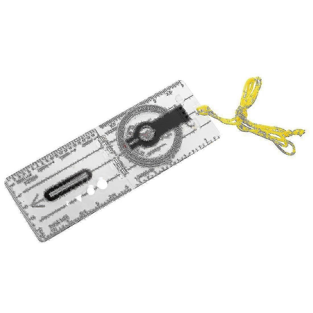 Foldable Navigation Camping Baseplate Compass Ruler Map