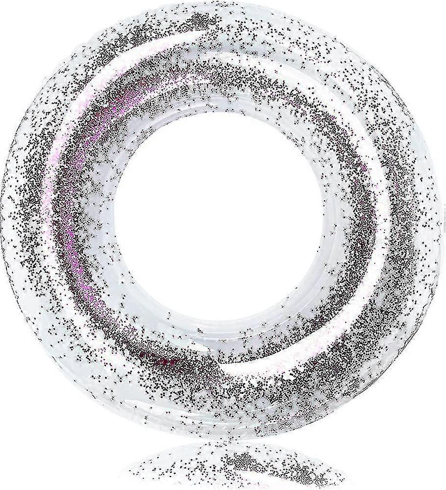 Swimming Ring For Adults, Transparent Floating Swimming Ring With Sequin