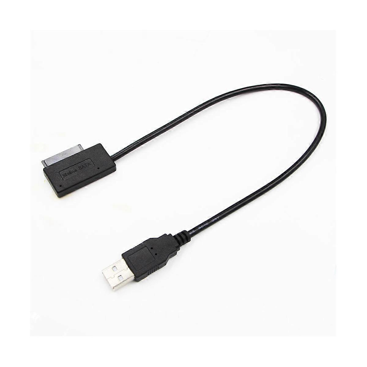 35CM USB Adaptor PC 6P+7P CD DVD SATA la USB 2.0 Converter Slimline Sata 13 Pin Drive Cablu pentru PC