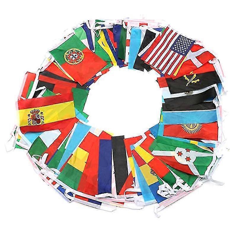 100 Countries String Flag International Bunting Pennant Banner Decoration