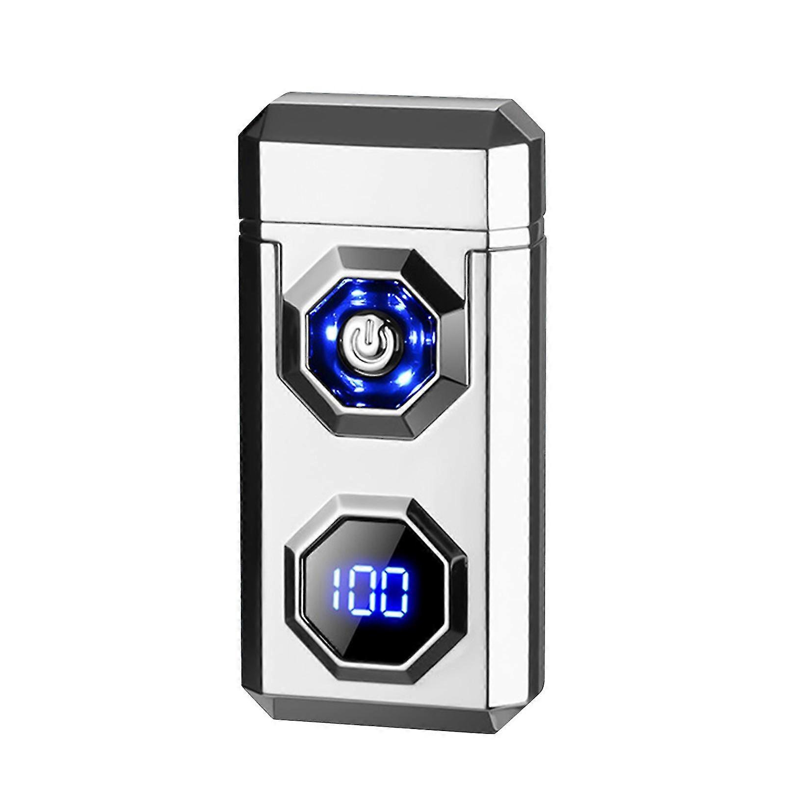 Charging Lighter Windproof High-power USB Lighter Digital Display Lighting Flye244269
