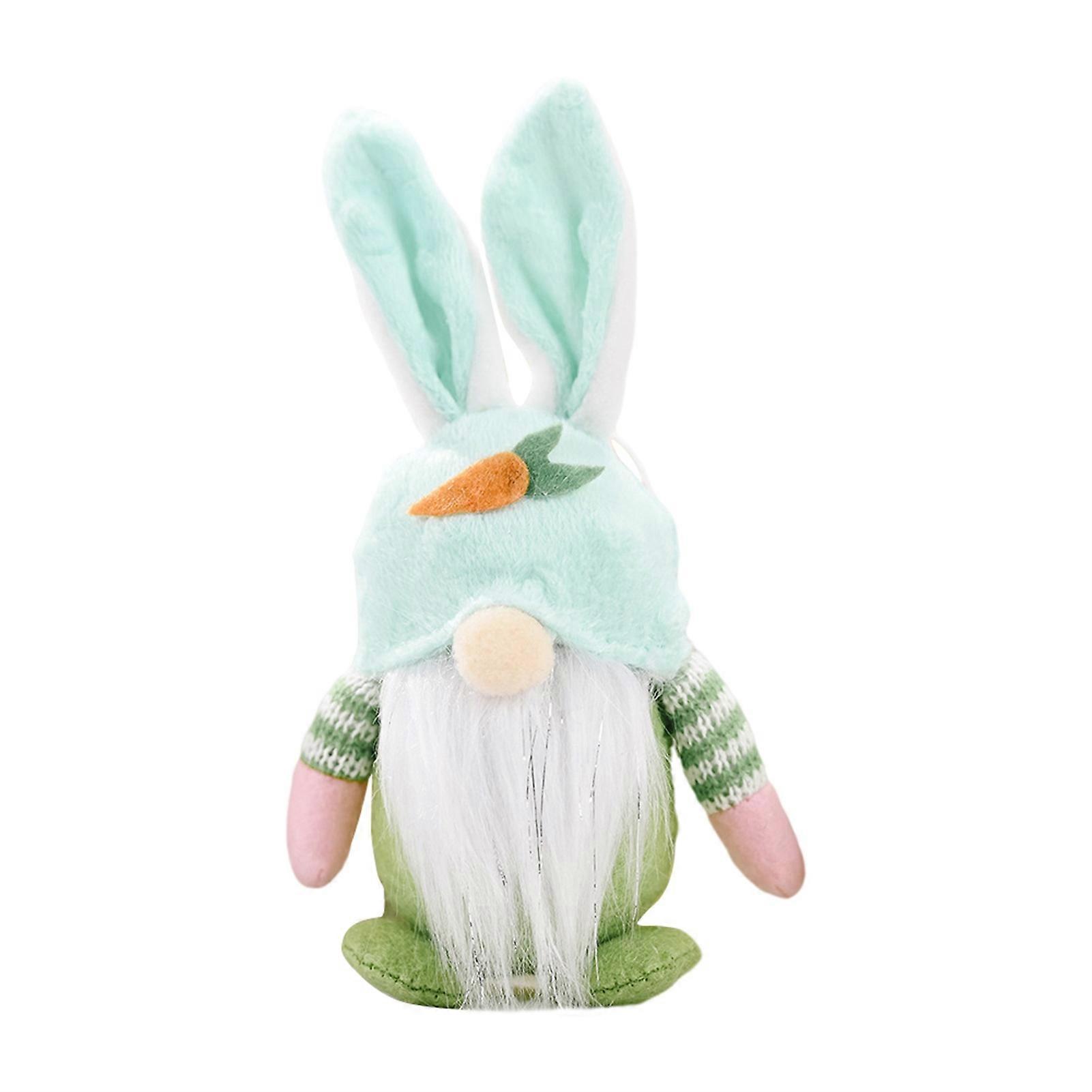 Faceless Doll Decorative Rabbit Themed White Beard Swedish Tomte Rabbit Plush Toy for Window