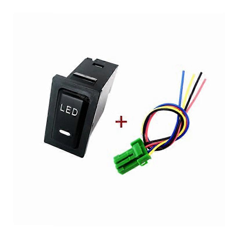 1PC Speaker Spotlight Music Power Supply DRL Steering Wheel Heating Tailgate Switch Button For CHERY Cowin 2 2012