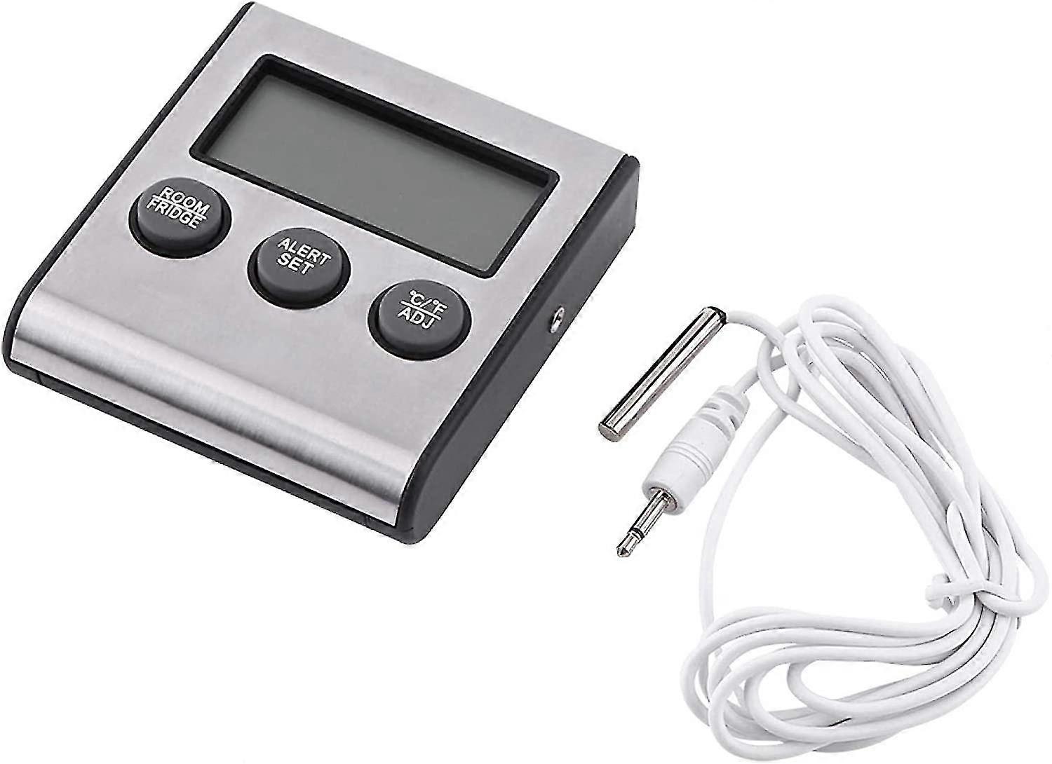 mini fridge thermometer large mechanical dial thermometer(red)