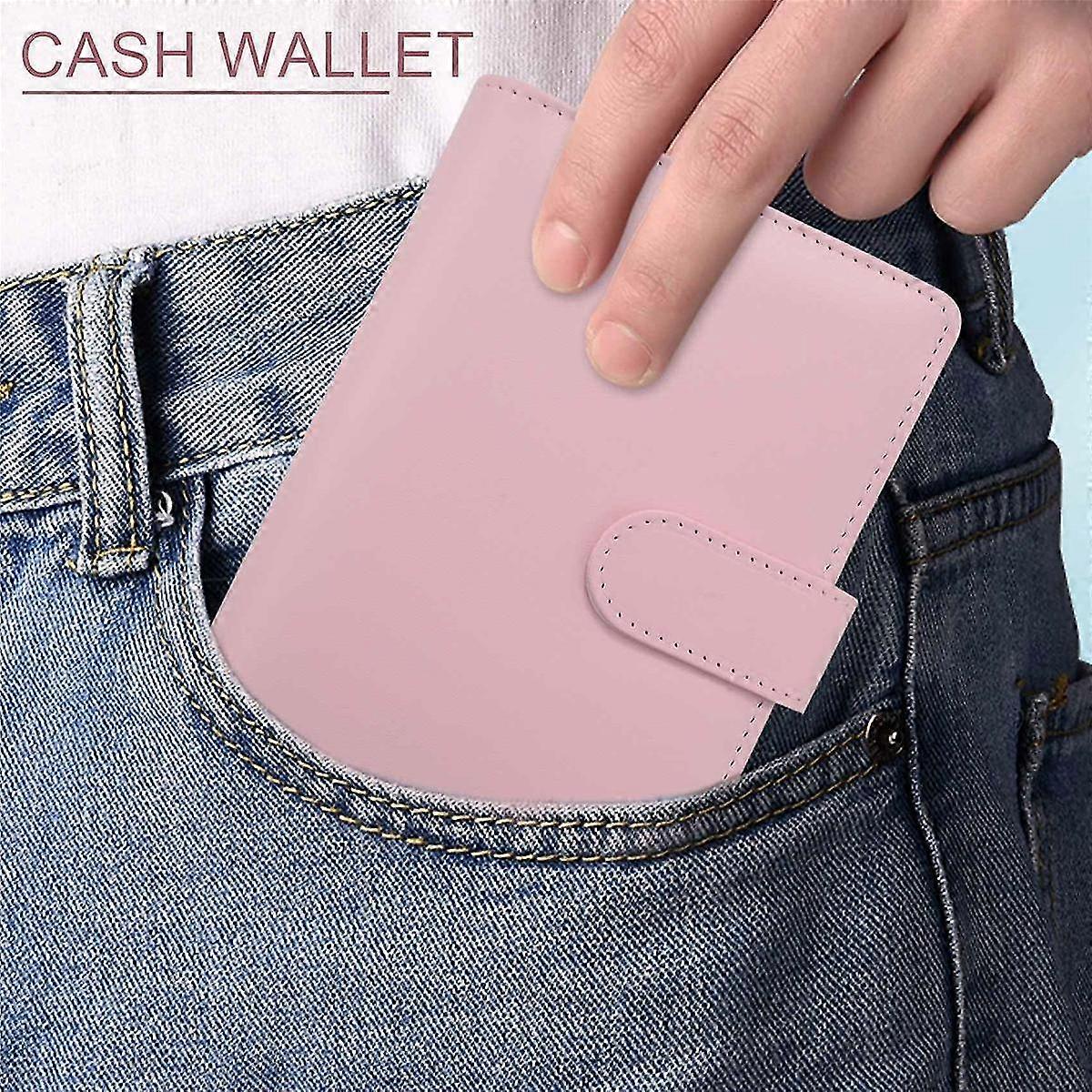 A6 Binder Planner Pink Notebook Binder and 12 Pieces 6 Hole Binder Zipper Folder,Binder Pockets Cas