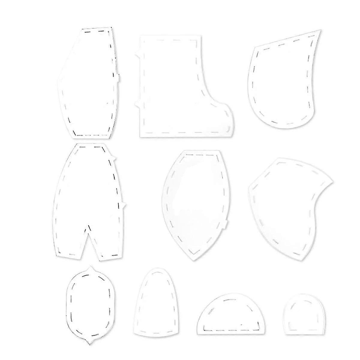Memory Bear Template Lineal-Set, Memory Bear Nähmuster-Schablone, Quilting Cutting Template Lineal (10 Zoll)
