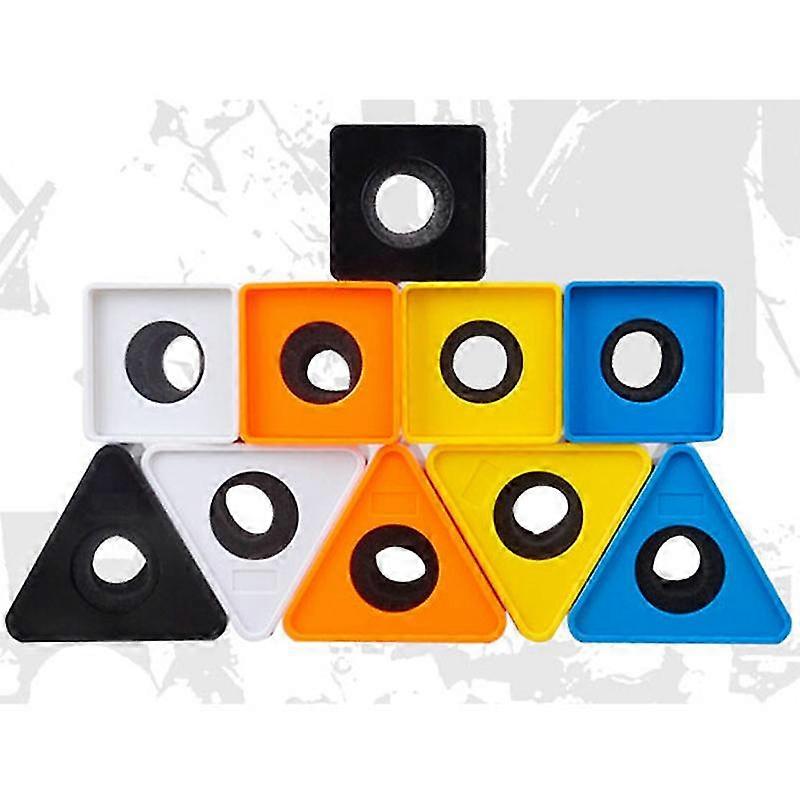 Durable Microphone Interview Triangular Logo Flag Station Abs Plastic-hy