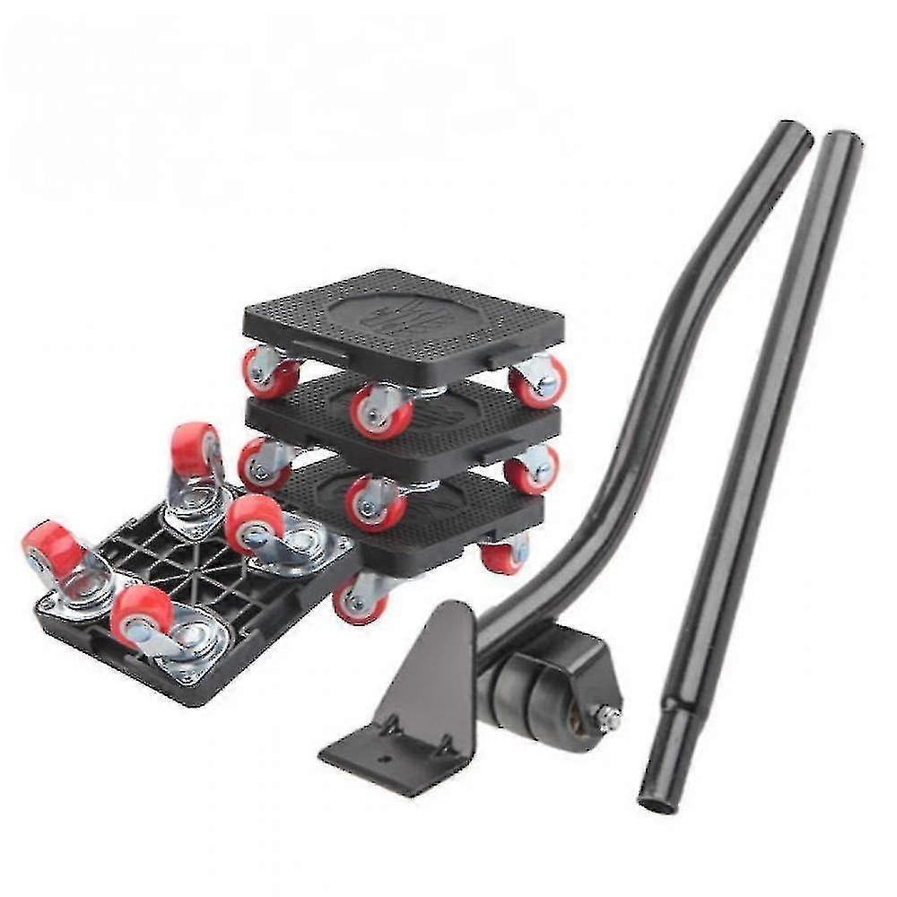 رافع الأثاث الثقيل ، مجموعة بكرة نقل الأثاث مع رافع الأثاث ، عجلات دوارة 360 درجة ، محامل مزدوجة ، مجموعة لنقل الأثاث