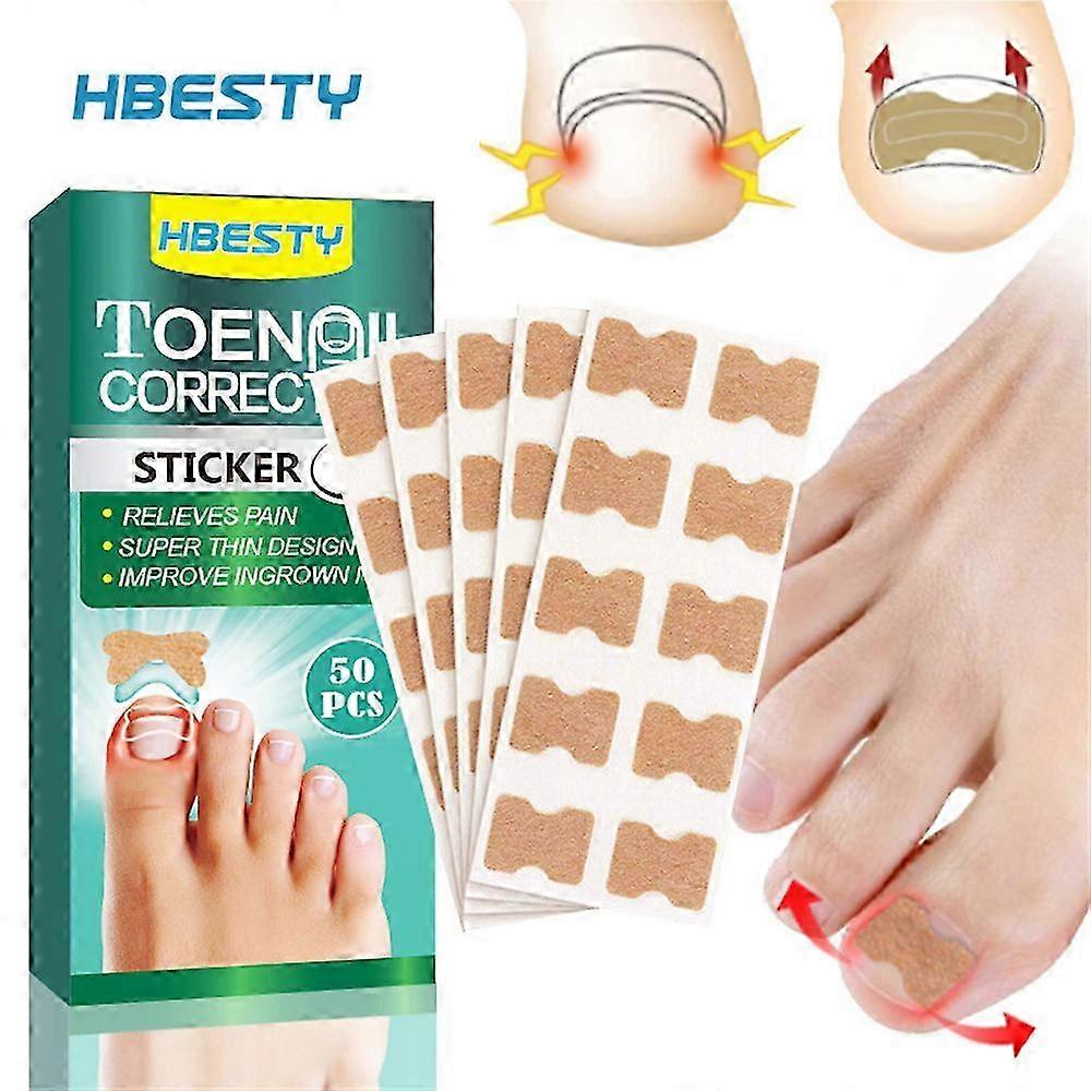 50PCS/box Ingrown Toenail Corrector Patch Pedicure
