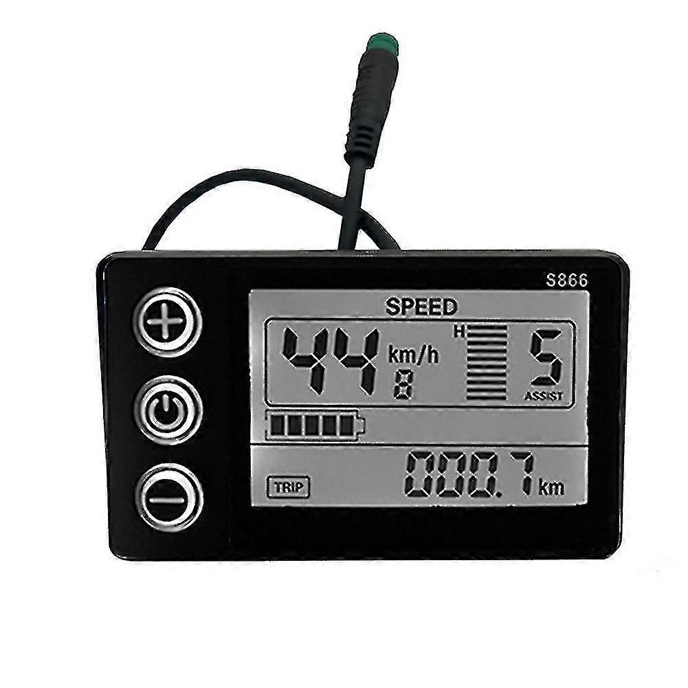 Electric Bicycle Display Lcd Display S866 Controller Panel Dashboard-subaoe