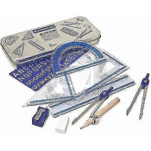 Mathe Set Geometrie Lineal Set Square Protractor School Set in Geschenkdose
