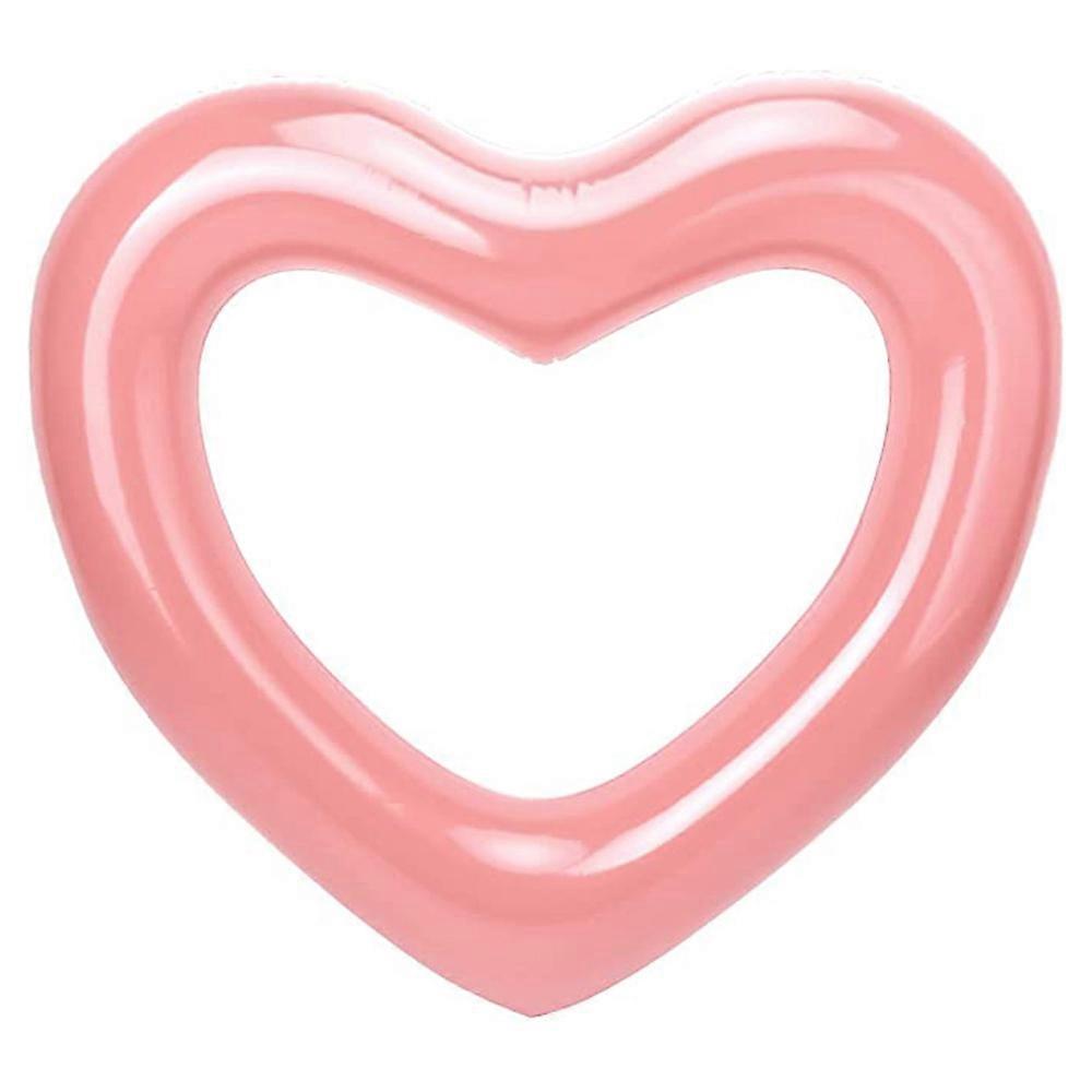 Love Heart Swimming Ring Inflatable Water Swimming Seat for Pool Summer 90cm