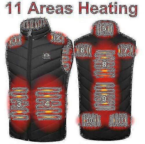 Elektrisk USB-värmeväst Unisex värmejacka jacka kläder vinterkall väst