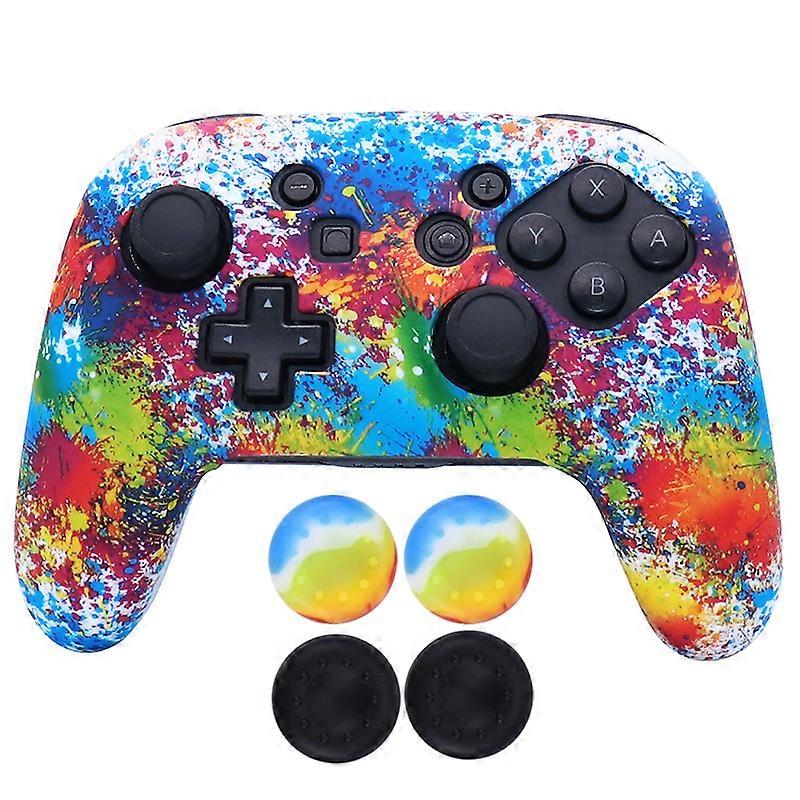 Soft Silicone Cases For Nintendo Switch Pro Controller Skin Case Gamepad Joystick Case Cover Switch Pro Video Games Accessories - Cases