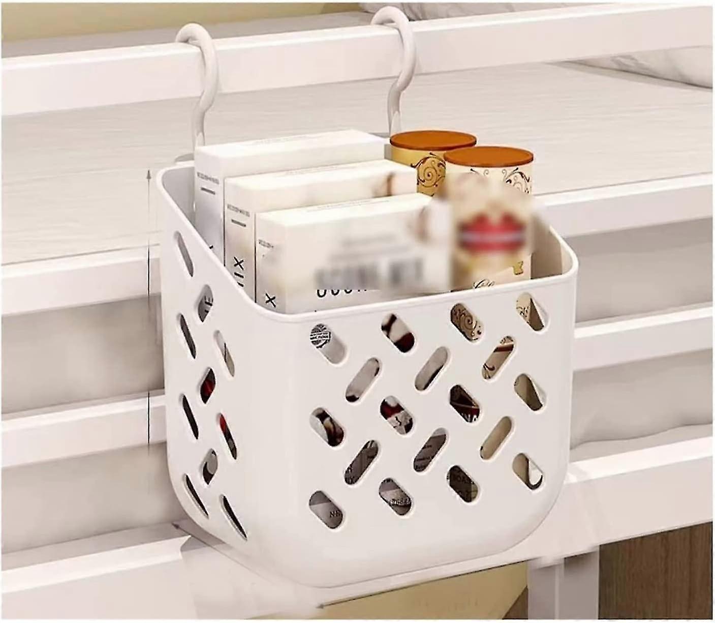 Gray Hanging Storage Pockets, Bedside Bedroom Bed Shelf Organizer, Multi-function Basket for Upper Bunk Storage - Size: One Size