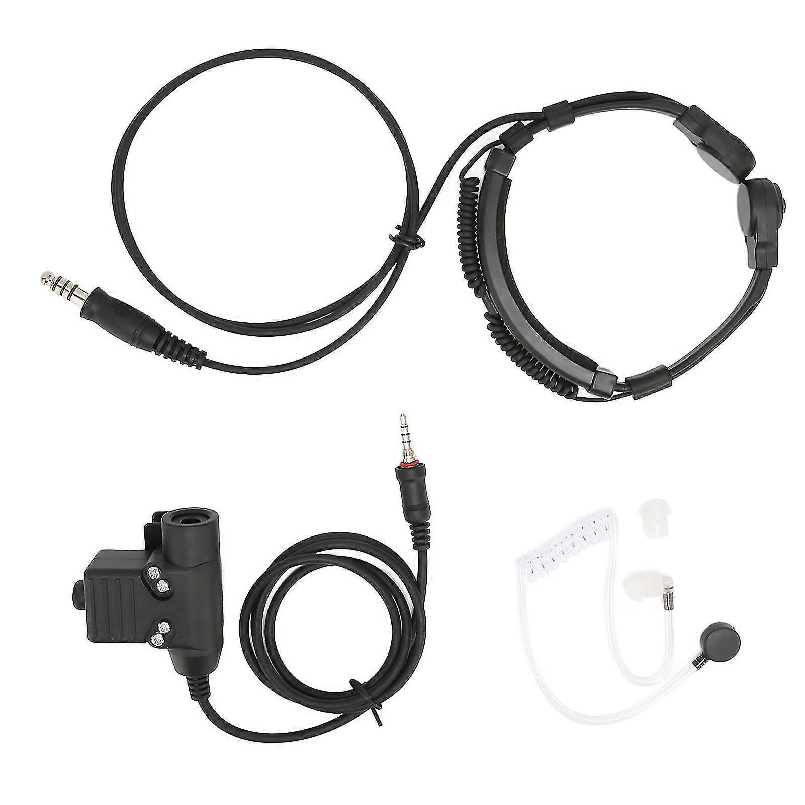 Yaesu Vertex VX-6R VX-7R U94 PTT Throat Microphone Headset with 7.1mm Plug