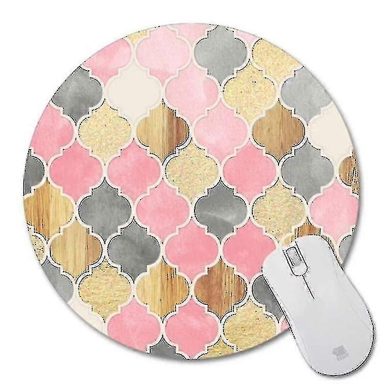 New Round Mouse Pad With Diamond Pattern, Size:20 &times; 20cm Without Lock(print No. 3)