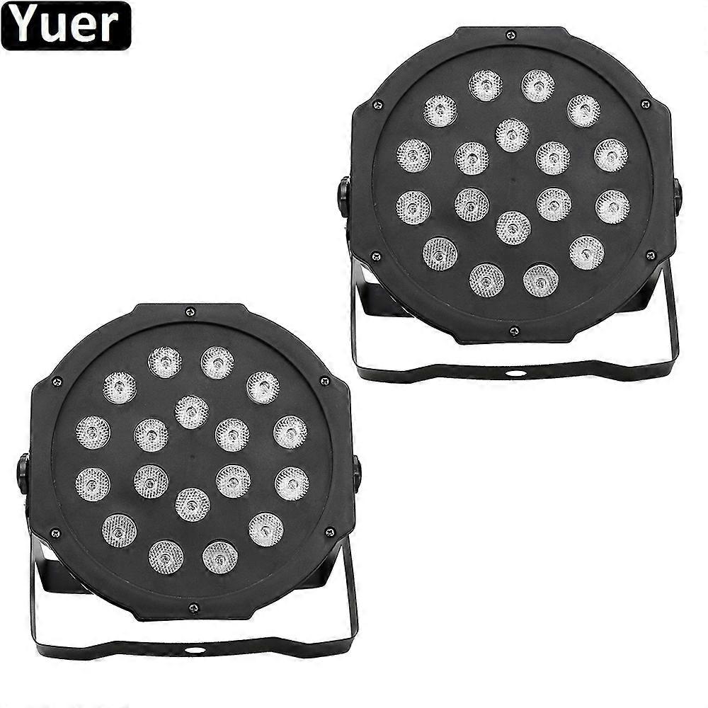 Redkid 2Pcs/Lot 18x3W LED RGB Par Light DMX512 Contrôle du son indépendant DJ Disco Lumière Mariage