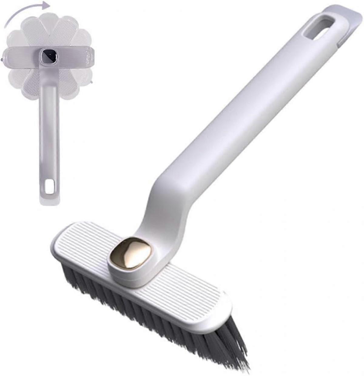 Upgrade Multi-Function Rotating Crevice Cleaning Brush,Hand-held 360 Rotating No Dead Corners Hard Bristle Crevice Gap Brush,Corners Cleaning Tool for