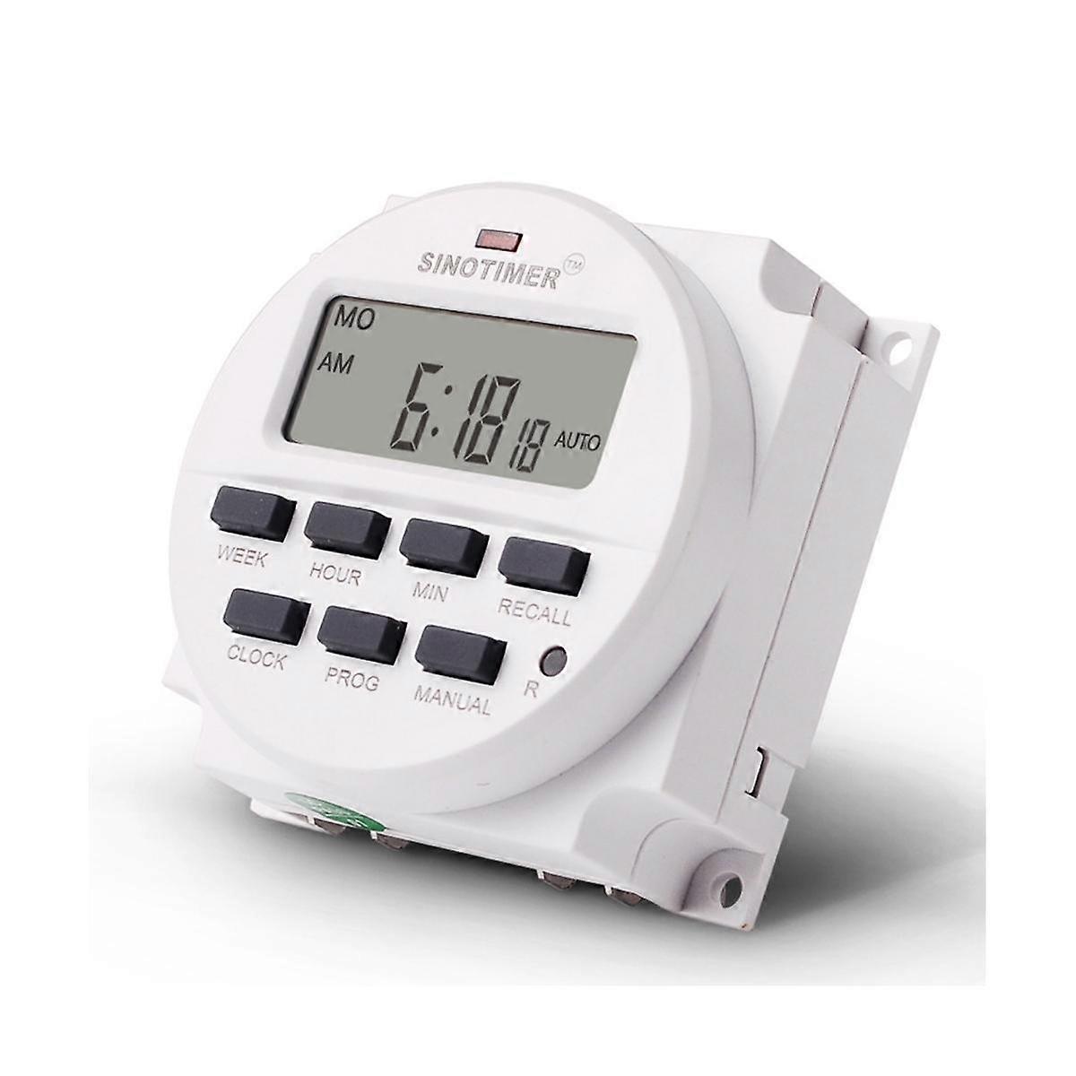 Tm618N-2 Lcd 1.6 Inch Digital 220V Ac 7 Programmable Timer Switch with Relay Inside and Countdown