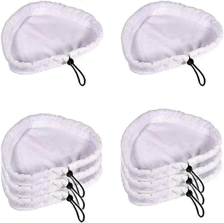 Dampmopp 8 deler mikrofiberklut mikrofiber damprengjøringsputer vaskbar mopp reservedeler