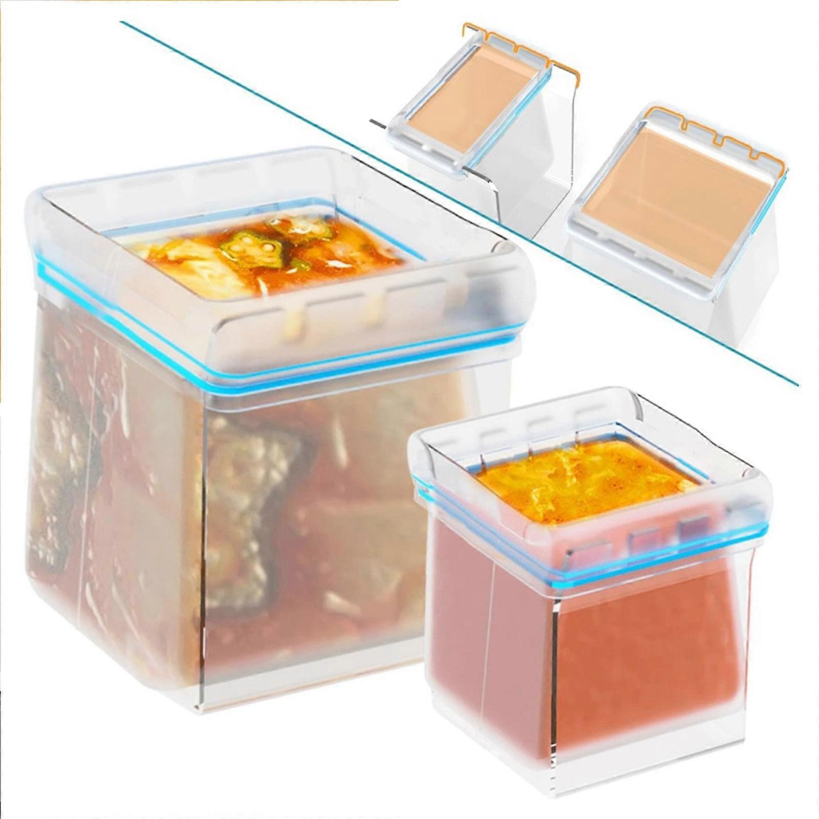Zip Quicker Ziplock Bag Holder/Food Storage Bag Stand/Baggy Rack Holder/Hands,100% New