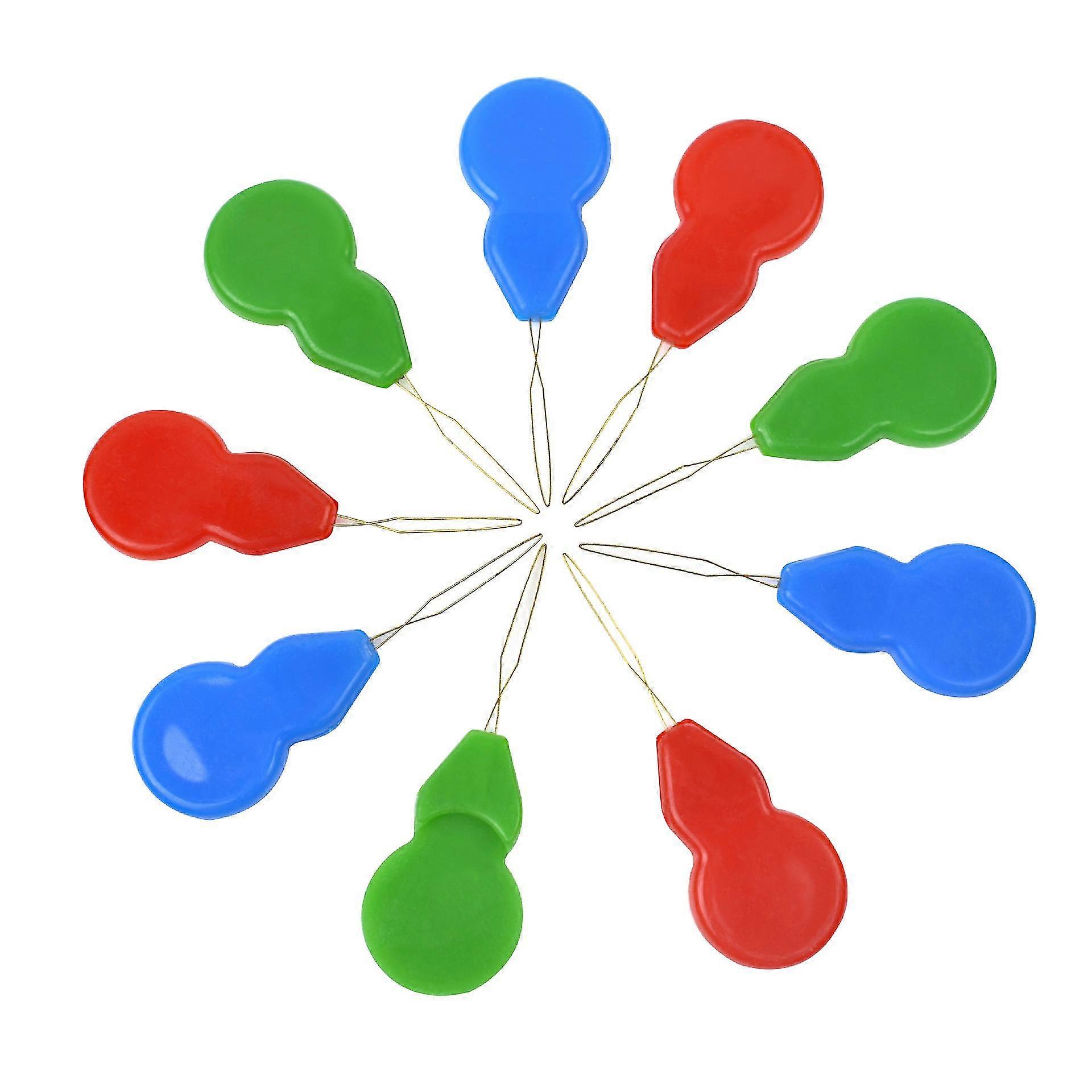 -9 Pcs Needle Threader Plastic Needle Threader For Sewing, Cross Stitch Needle Threader, Thread Sewing Needle Threader(random Color)