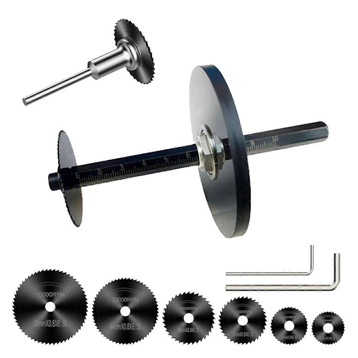 Inside Pipe Cutter,6 Pcs Saw Tooth Blades with 4 Inch Scale 1/4Inch Hex Shank, Adjustable Depth Gau