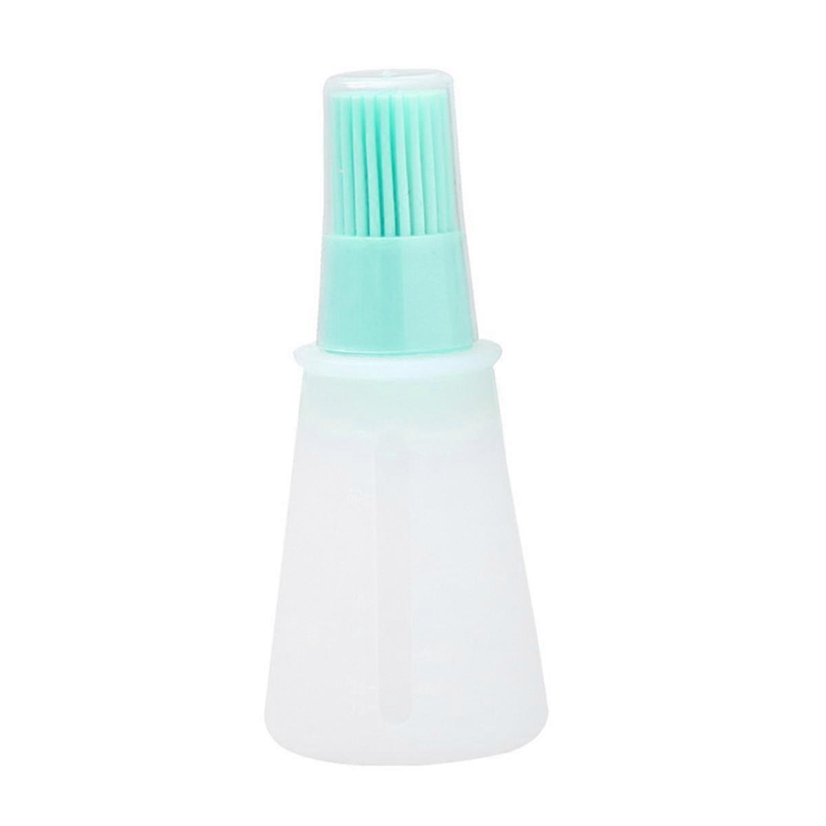 Silicone Oil Bottle Brush Oil Dispenser Bottle with Barbecue Brush High Temperature Basting Brush K