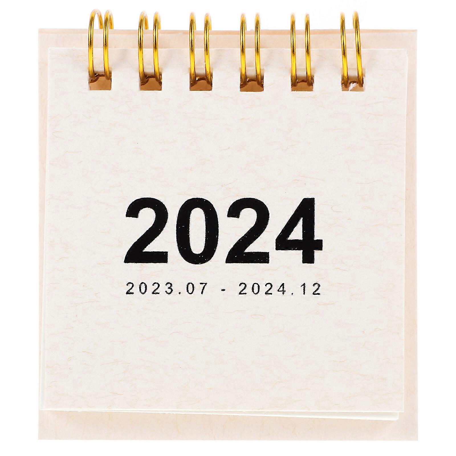 Household Standing Calendar Convenient Desk Calendar Desktop Table Calendar for Office