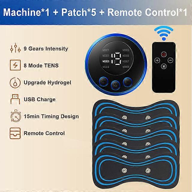 EMS Pulse Neck Massagers Sticker Cervical Massagersador Back Masajeador Patch Muscle Stimulator Pain Relief Gel Pads Stretcher