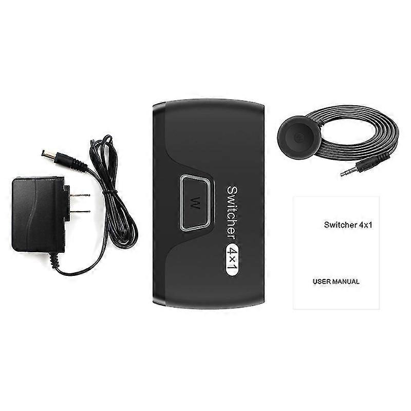 4 In 1 Out Hdmi-compatible Switch Selector 3.4gbps Video Switcher Adapter