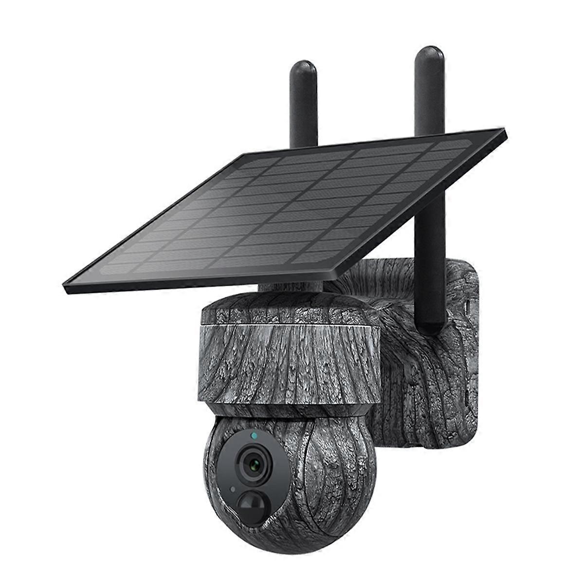 5MP 4G SIM Solaire PTZ Caméra WIFI Caméras IP sans fil extérieures avec panneau solaire Caméra de vidéosurveillance de sécurité audio bidirectionne...