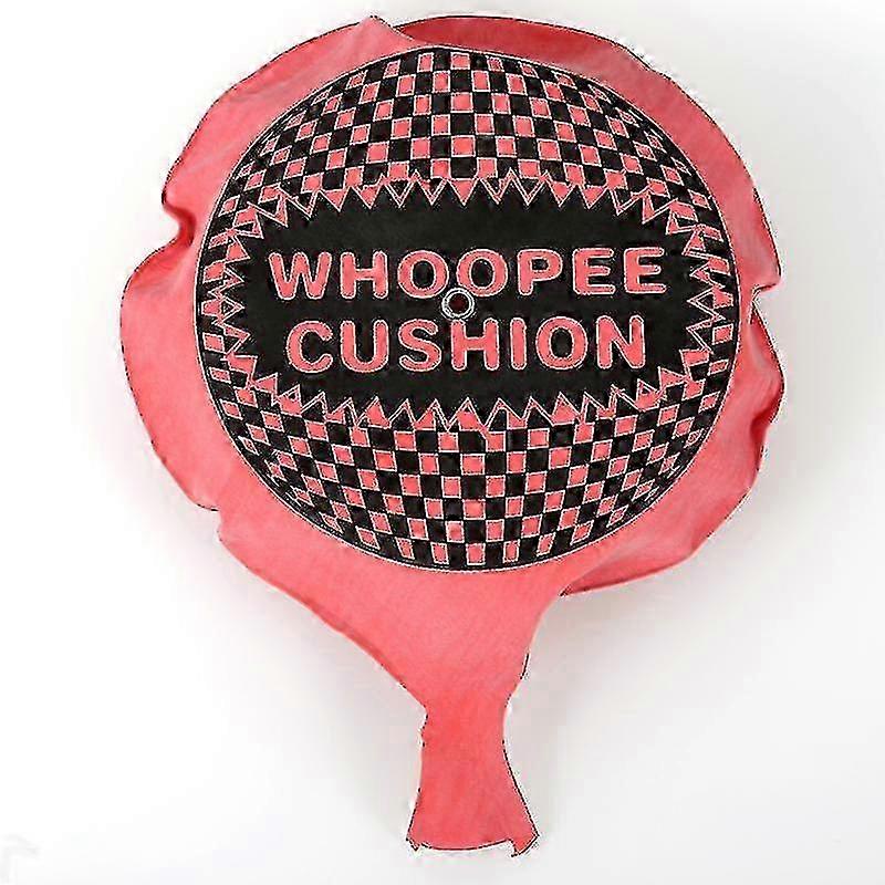 1pc 14cm Red Fart Pad Cushion Joke Prank Self Inflating Fart Balloon Gag