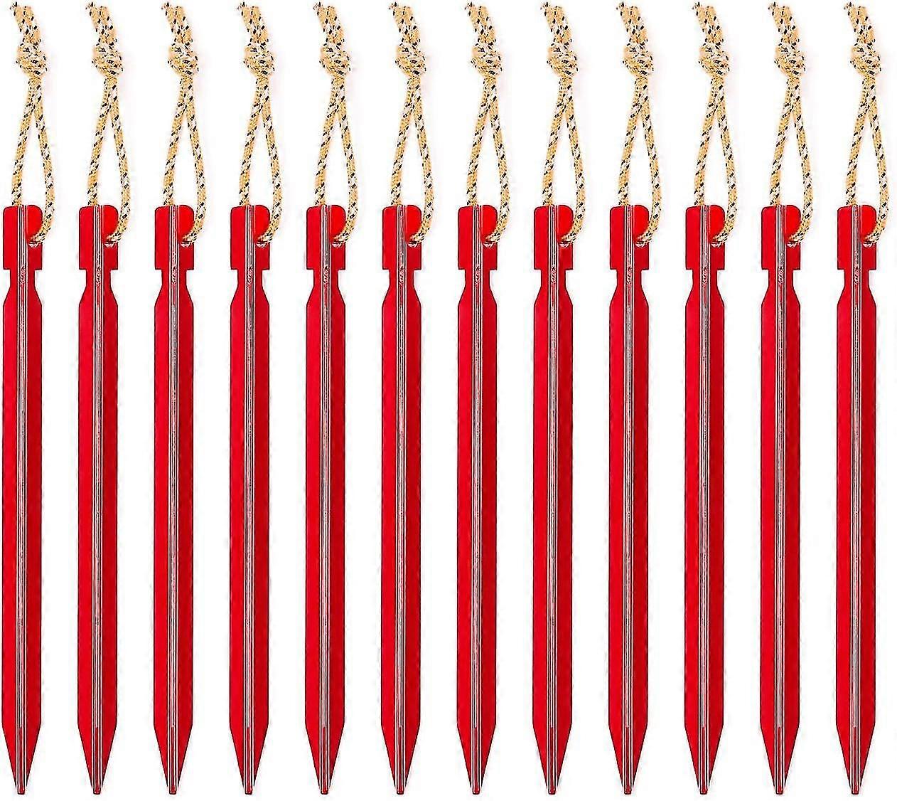 12pcs 18cm Outdoor Aluminum Triangular Tent Nails