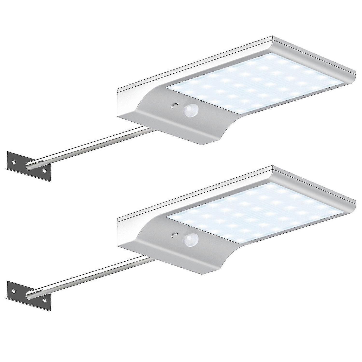 2pcs Solar Pathway Lights, 36 Led Solar Motion Sensor Light, Outdoor Wall Sconce