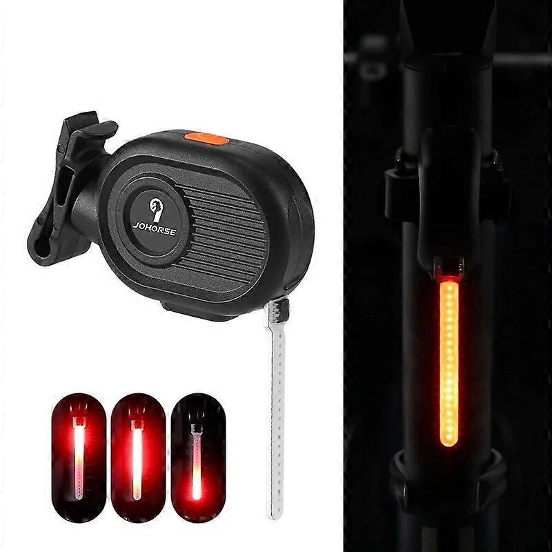 Bicycle Lights Running Water Bicycle Pilot Light Led Bicycle Taillights Night Riding Brake Pilot Lights Safety Warning Lights