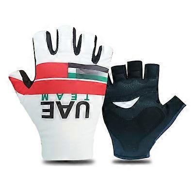 2023 UAE QUICK STEP INEOS Lotto Dstny Team One Pair Half Finger Cycling Gloves MTB Road Mountain Bike Bicycle Gel Gloves