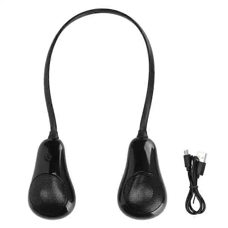 Neckband Bluetooth Speaker Stereo Hands Free Noise Reduction Portable Wearable Speaker for Home Outdoor Travel Sports