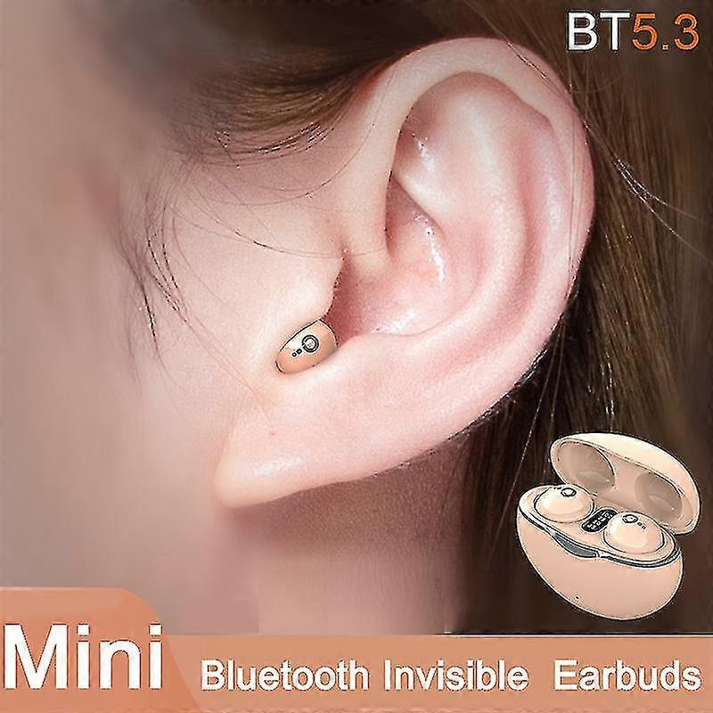 Nouveau A6 Mini casque Bluetooth 5.3 Écouteurs invisibles Casque sans fil Tws Réduction du bruit Sommeil dans les écouteurs d’oreille pour la musiq...