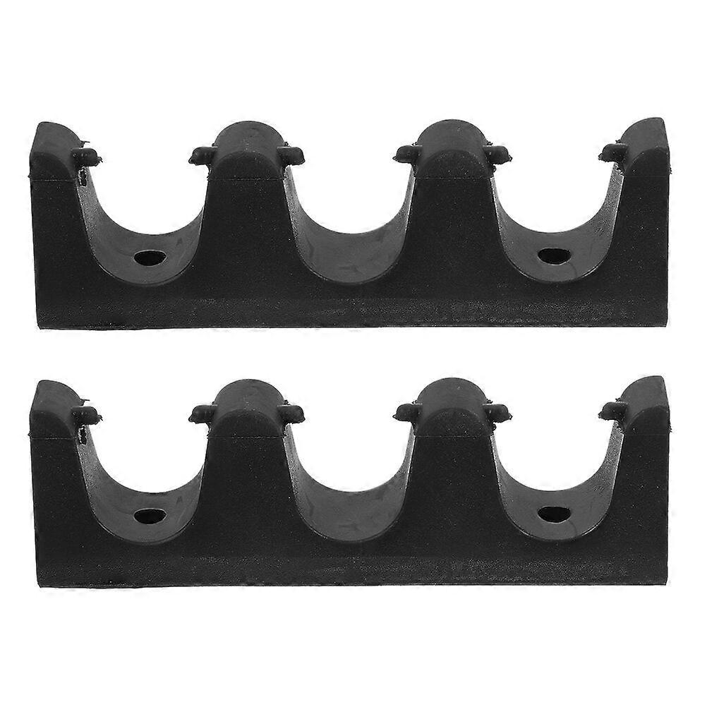 2 Stück Billard-Queue-Rack Kunststoff-Queue-Halter Kunststoff-Queue-Ständer Multi-Slot-Wandstangen-Rack zur Aufbewahrung