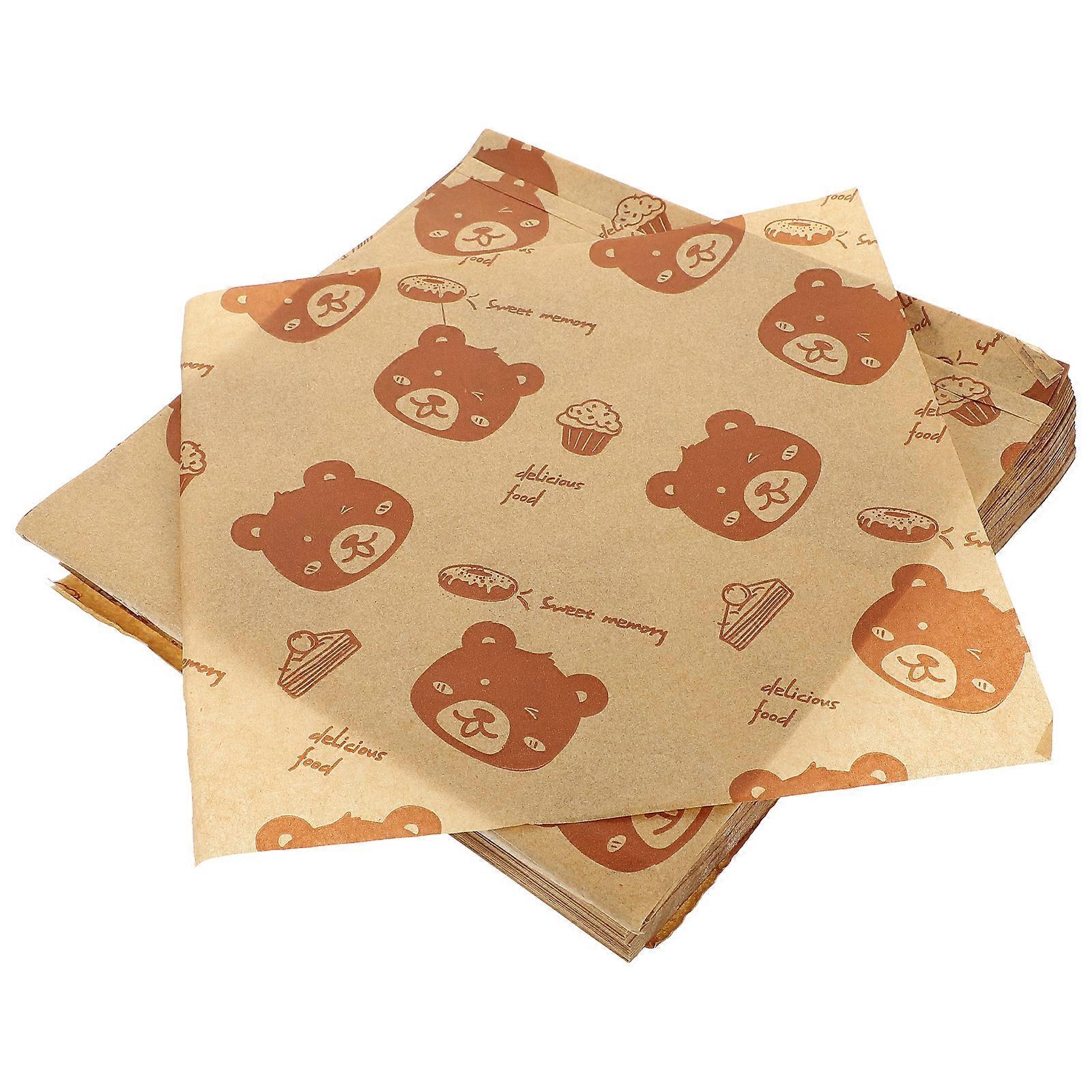 500pcs Wrapping Paper Basket Liners Picnic Paper Sheets Greaseproof Wrapping Paper Sheets