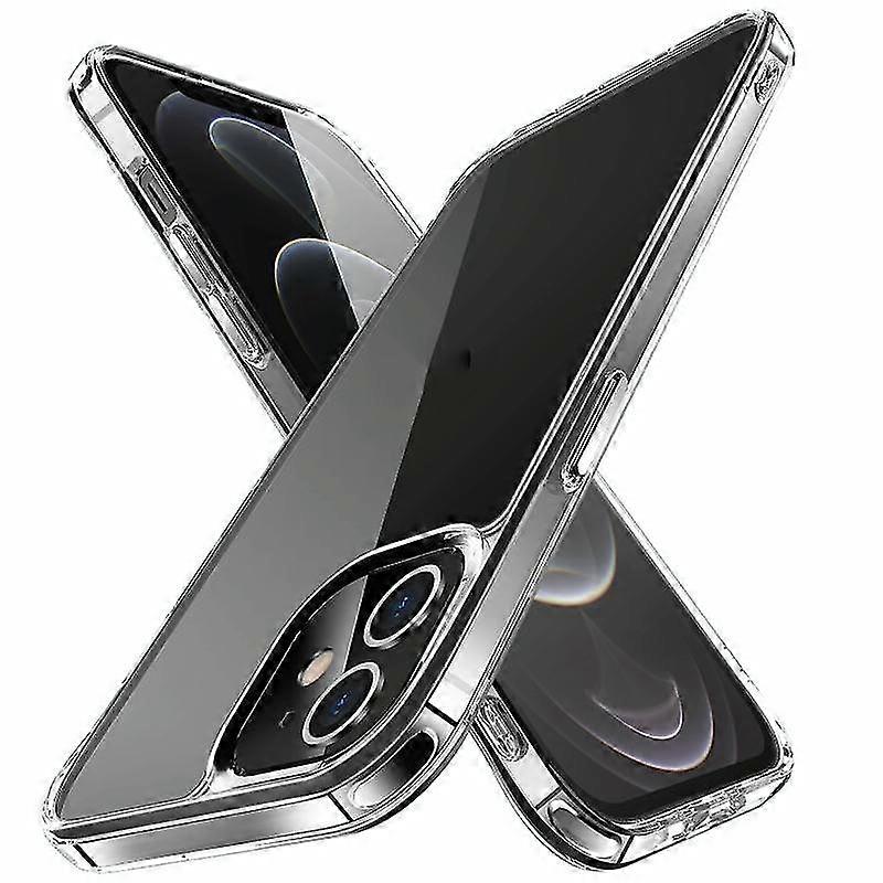 For Iphone 12 Tpu + Pc Transparent Shockproof Protective Case