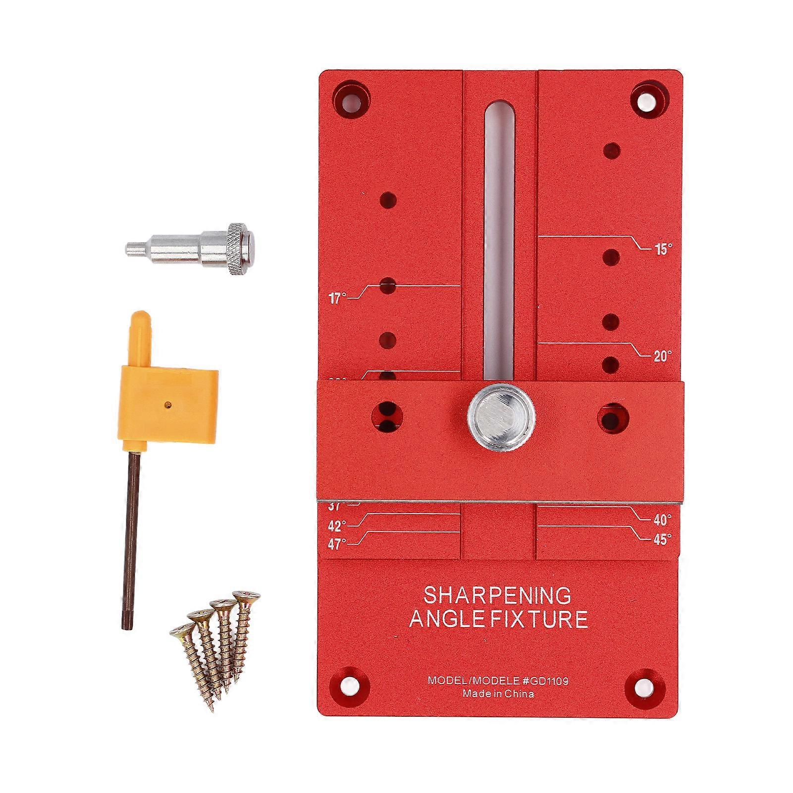 Sharpening Angle Fixture, Aluminium Alloy Guide Tool for Woodworking Chisels