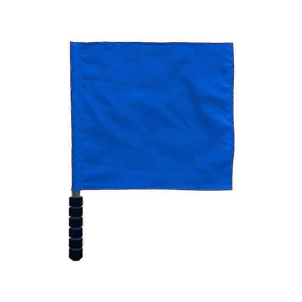 Referee Flag Stainless Steel Command Hand Flag Red Signal Flag Sponge Handle Special Patrol Performance