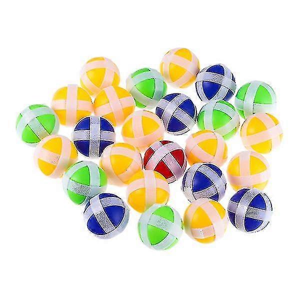 25pcs Fabric Dart Board Sticky Balls Dart Hook And Loop Balls Darts Game Accessories For Adults Teens And Kids