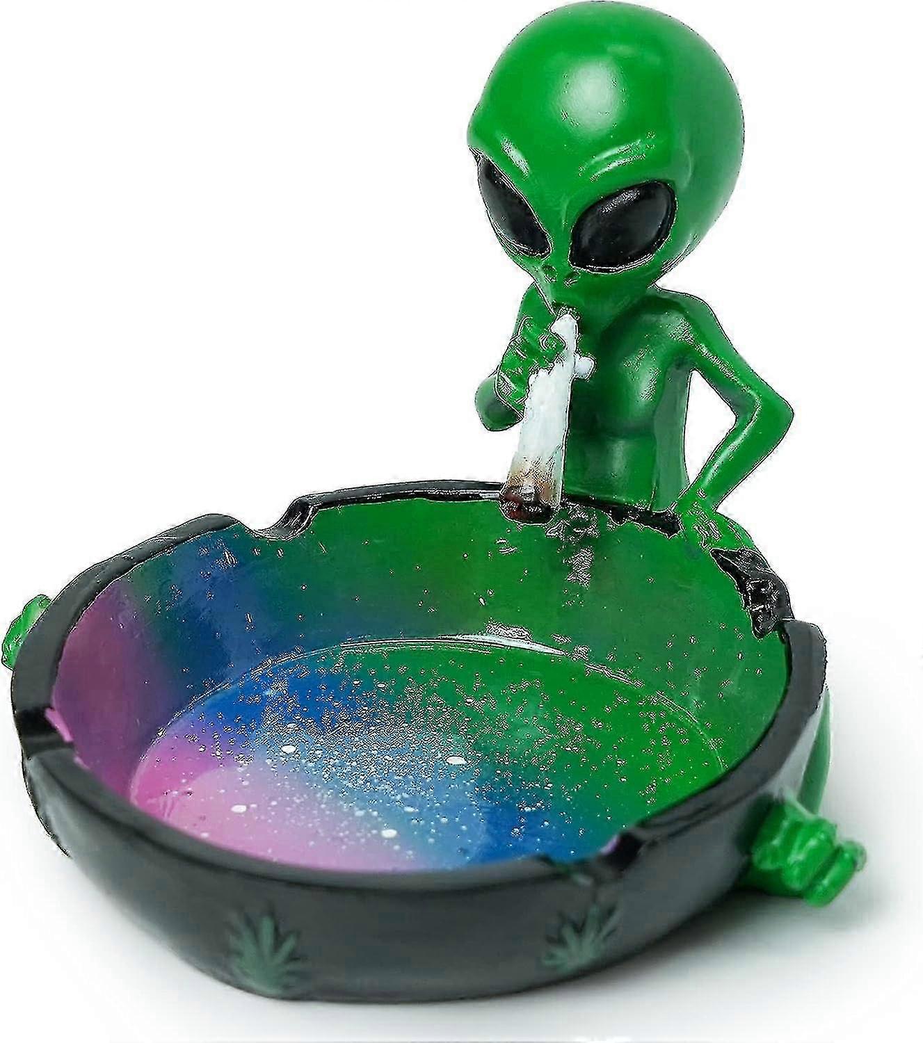 Alien Smoking Ashtray, Multicolor (11.3cm12.6cm8cm)