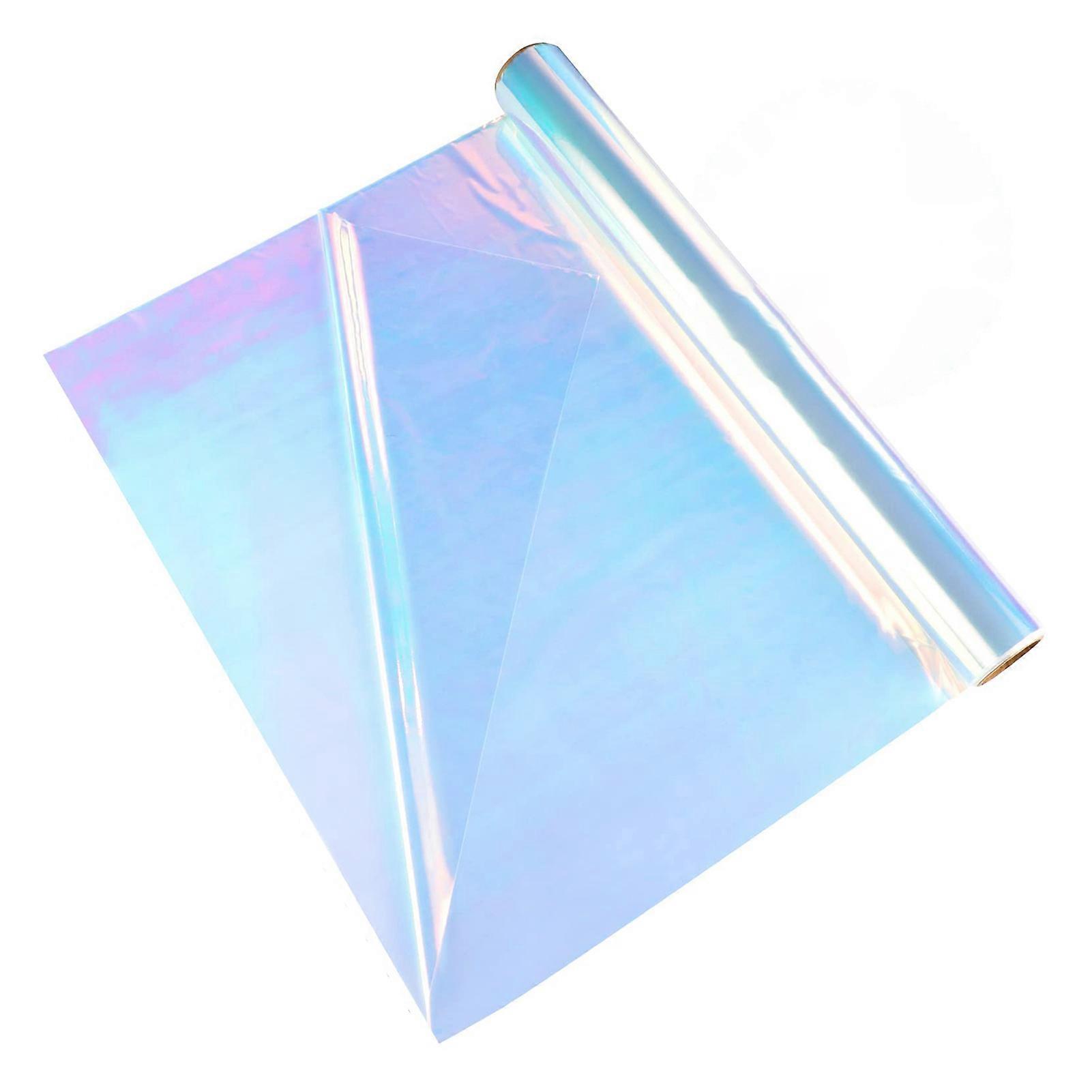 1 Roll Vibrant Rainbow Film Beautiful Decorative Practical Safe Anti-break Tear-resistant Flower Packaging Paper