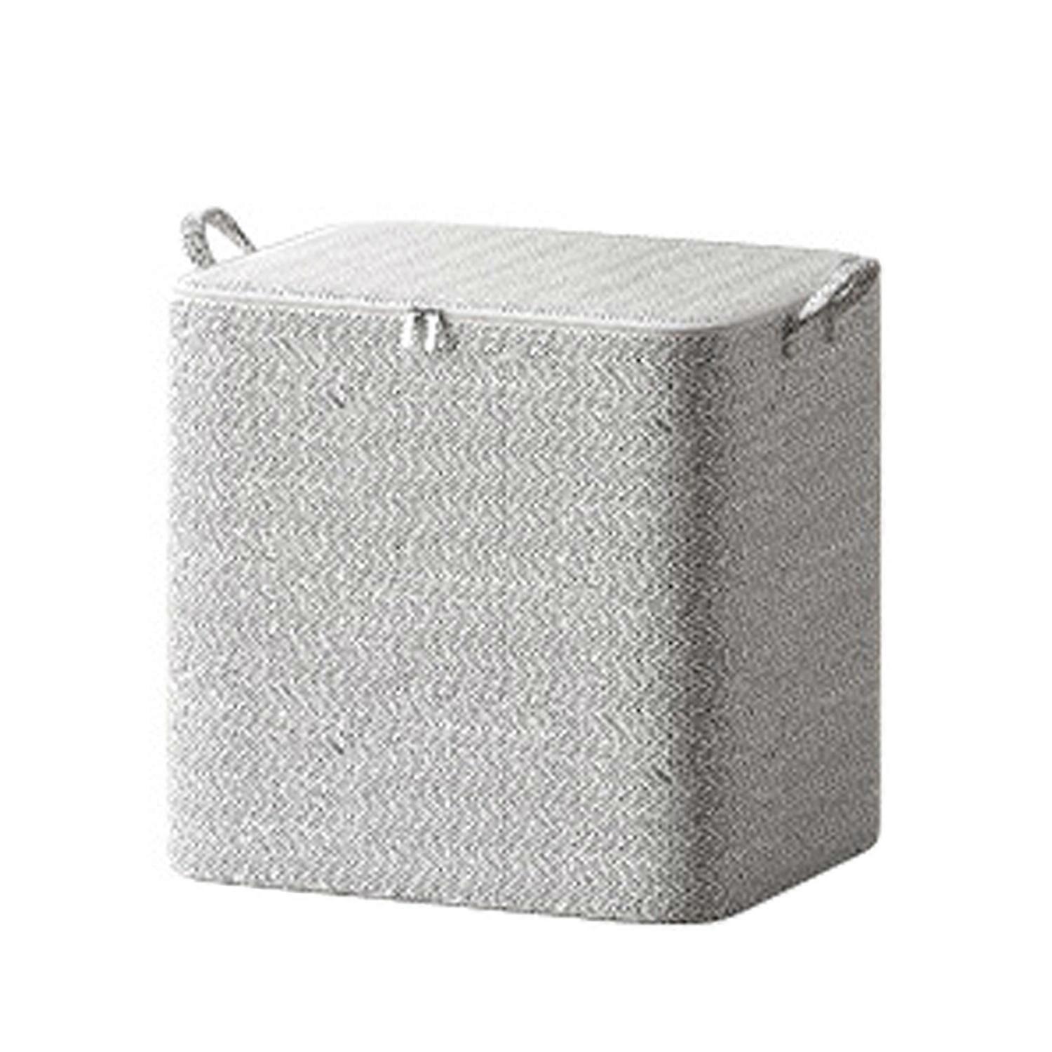 Storage Bag Foldable Zipper Space-saving with Handle Large Capacity Convenient Closet Organizer for