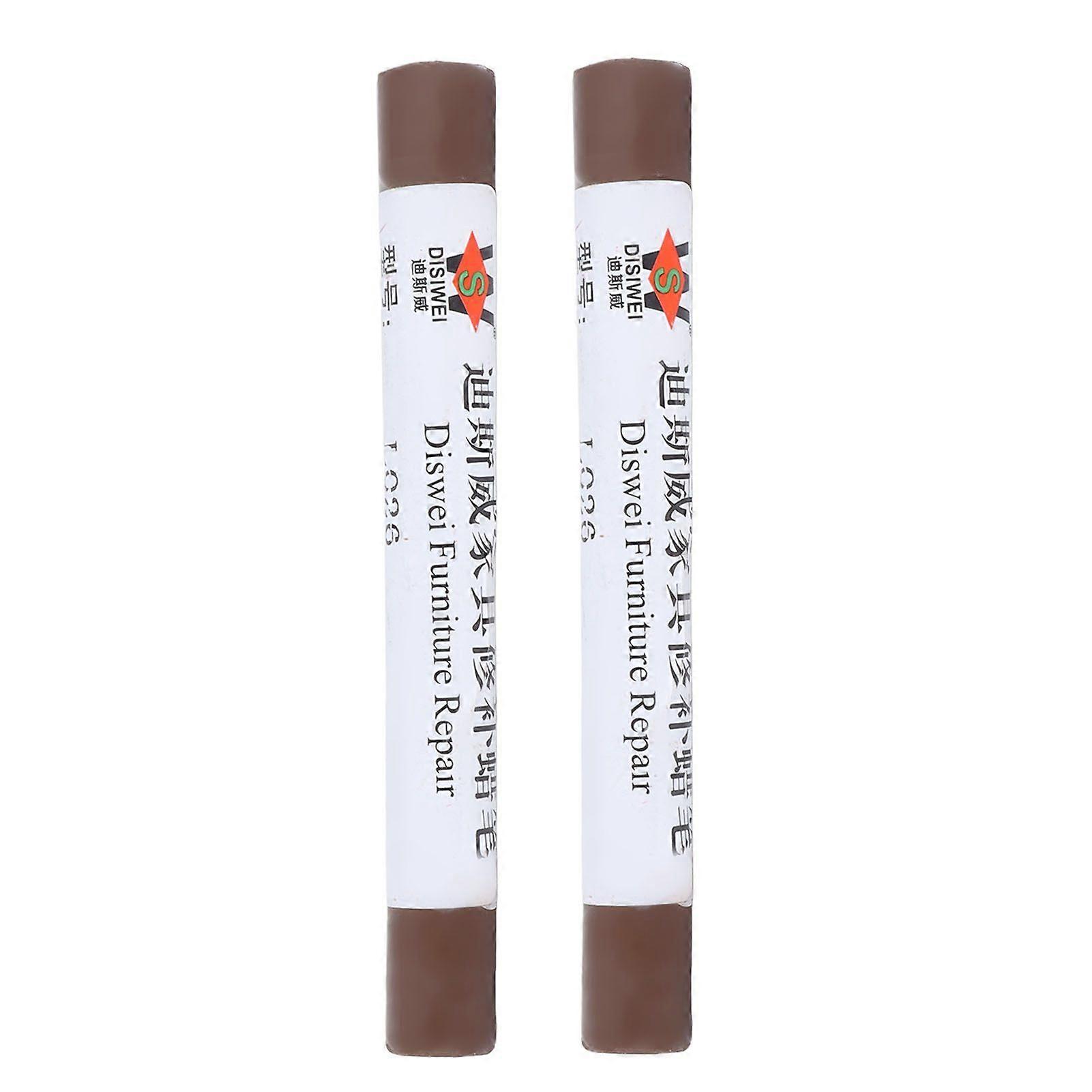 2pcs Επιτύπιπλο Paint Floor Repair Crayon Scratch Patch Paint Pen Ξύλινο σύνθετο επισκευαστικό υλικό ανοιχτό πράσινο ελιάς